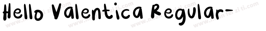 Hello Valentica Regular字体转换